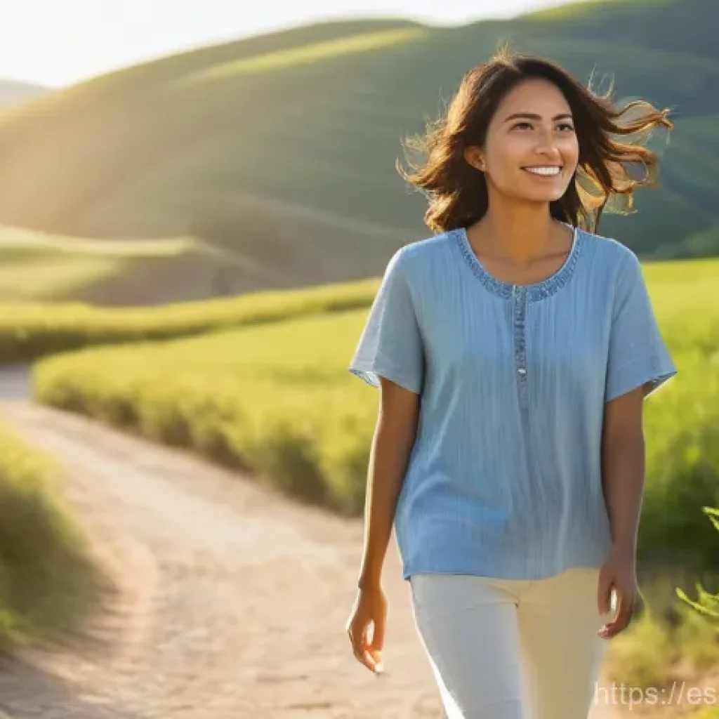 알콜중독 치료약물 종류 - **Prompt:** A serene and hopeful adult figure, standing on a clear, well-lit path that emerges from ...