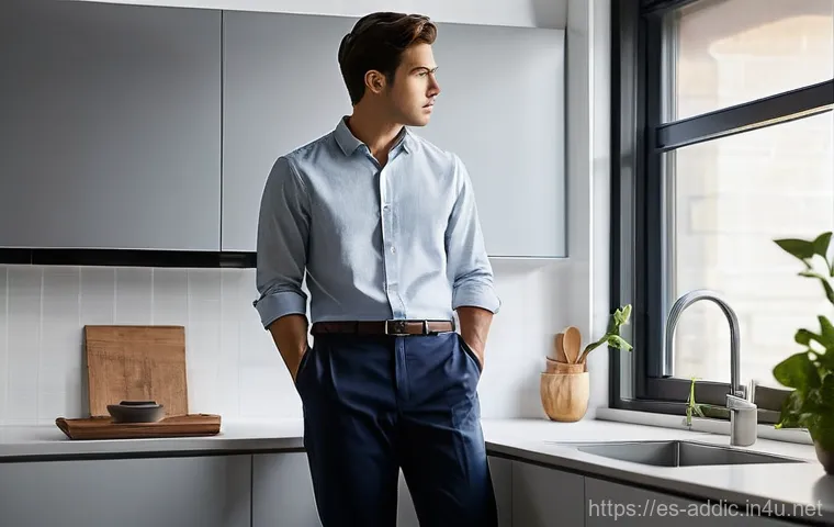 카페인 중독 심리적 원인 - **Prompt:** A young professional, mid-20s to early 30s, dressed in smart casual attire, stands in a ...