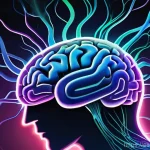 니코틴 중독과 뇌 기능 변화 - **Prompt:** An abstract and vibrant digital painting illustrating the "hijacking" of the brain's ple...