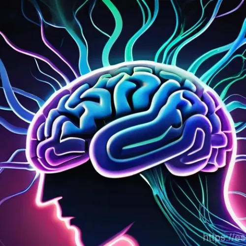 니코틴 중독과 뇌 기능 변화 - **Prompt:** An abstract and vibrant digital painting illustrating the "hijacking" of the brain's ple...